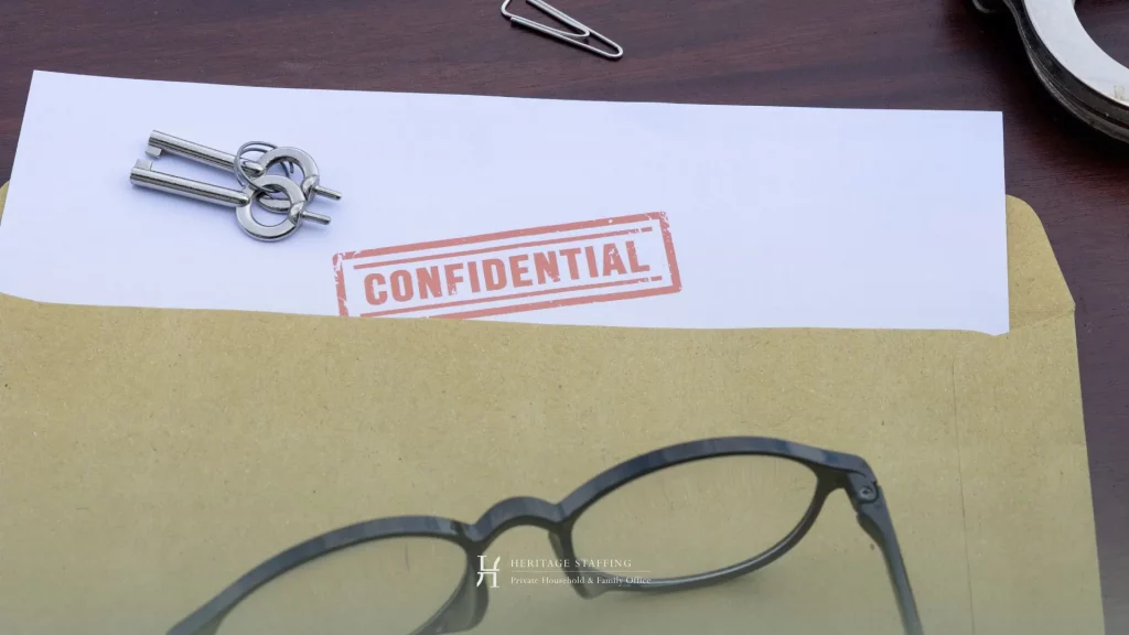 Confidential document with keys and envelope representing sensitive data access risk in private households