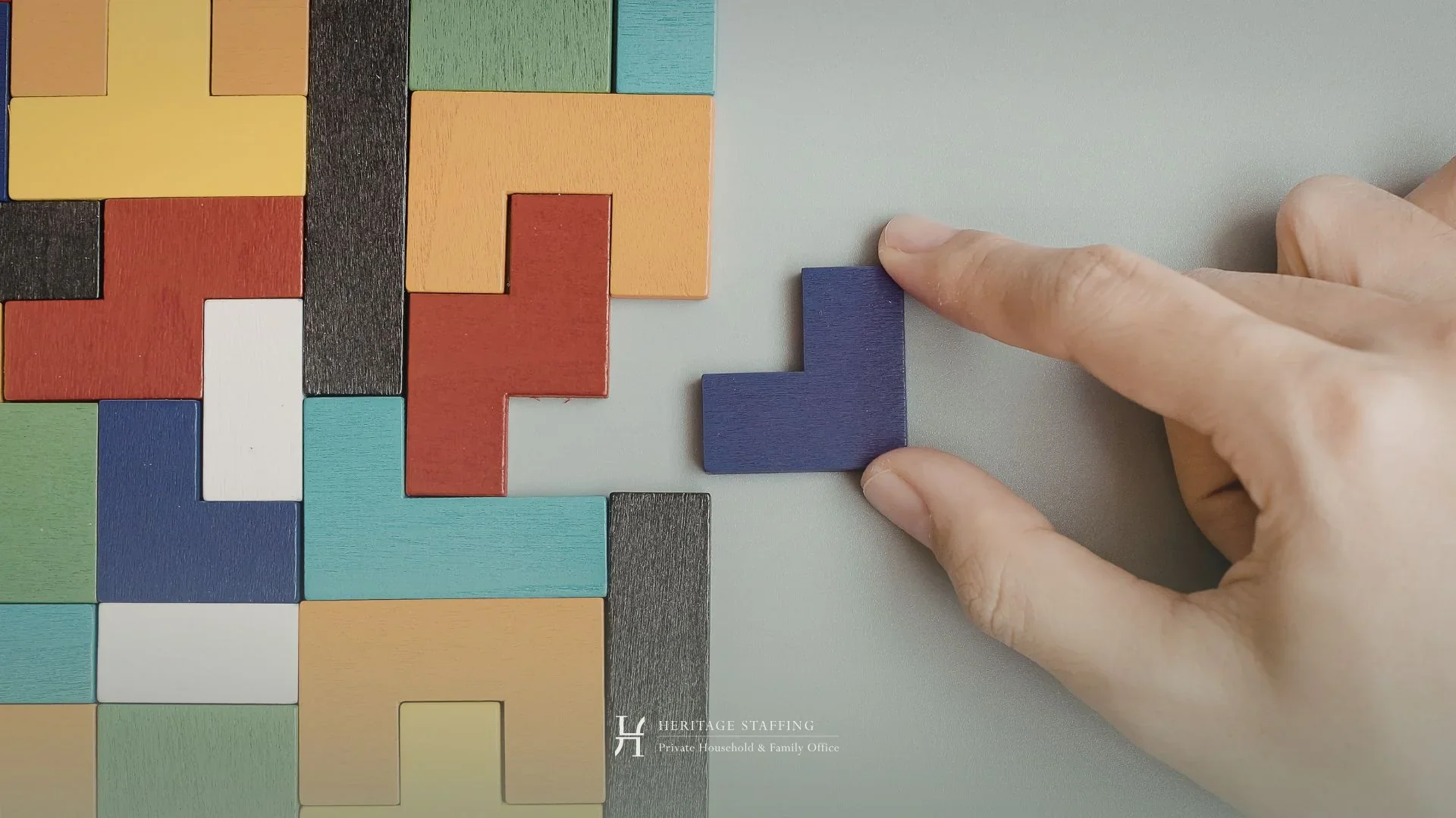 Puzzle blocks and a missing piece illustrating family office governance failure.